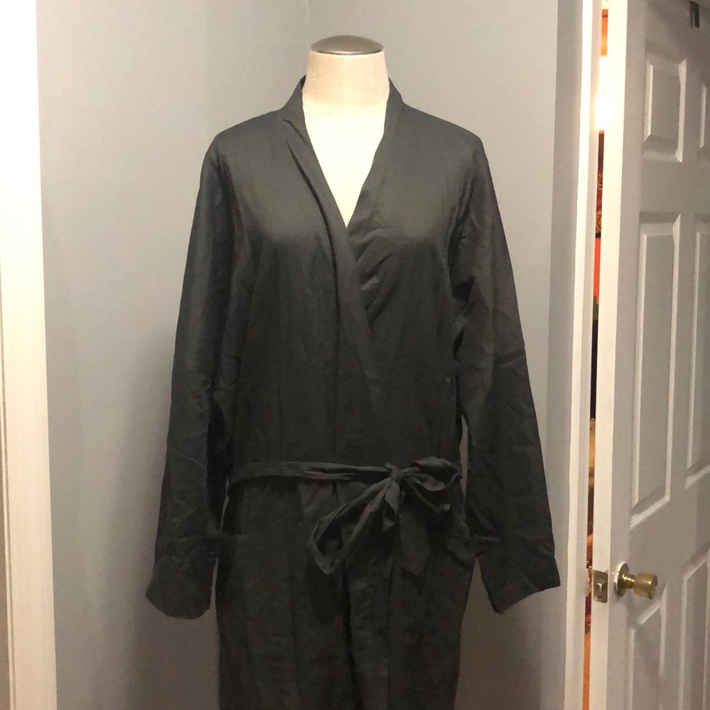 Tory Burch Sloan Kettering Men’s Orchard Grey Robe